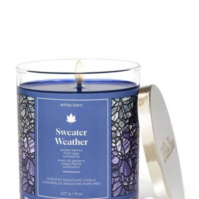 Парфумована свічка на 1 гніт Bath & Body Works Sweater Weather, 227 г
