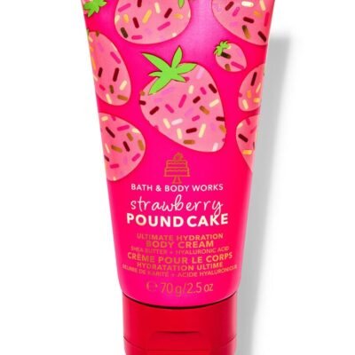 Парфумований міні крем для тіла Bath & Body Works Strawberry Pound Cake, 70 г