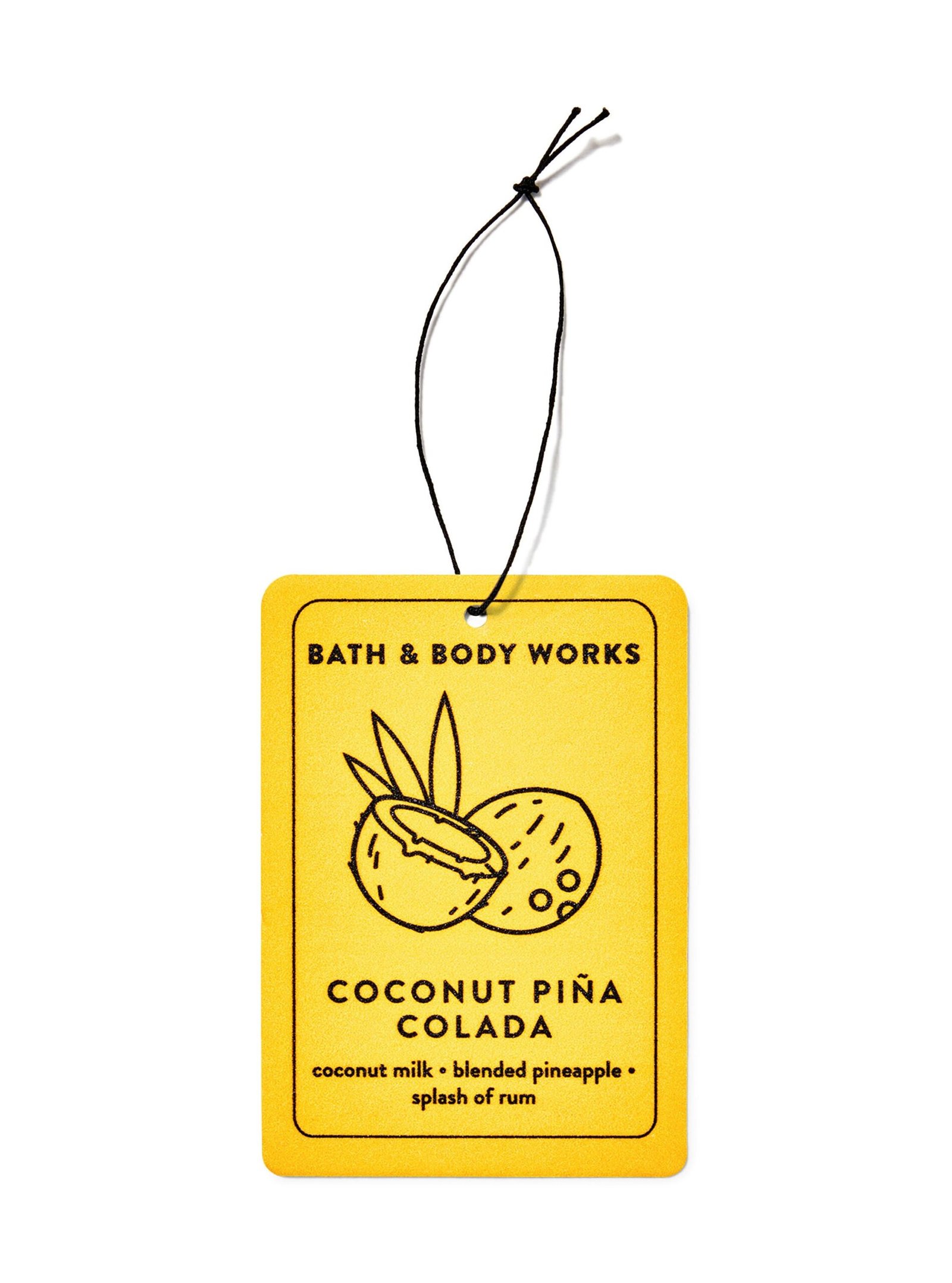 Ароматизатор-підвісний для авто Bath & Body Works Coconut Pina Colada