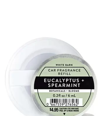 Ароматизатор-капсула для авто Bath & Body Works Eucalyptus + Spearmint, 6 мл