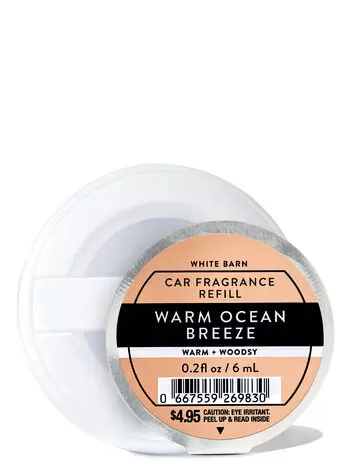 Ароматизатор-капсула для авто Bath & Body Works Warm Ocean Breeze, 6 мл