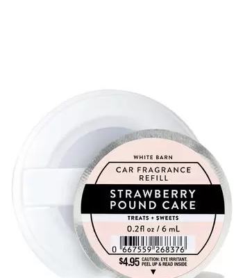 Ароматизатор-капсула для авто Bath & Body Works Strawberry Pound Cake, 6 мл