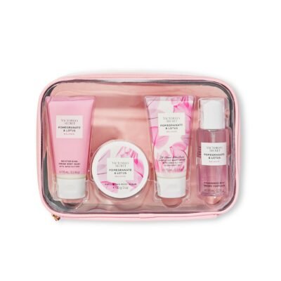 Парфумований подарунковий набір з косметичкою Victoria's Secret Balance Pomegranate & Lotus, Starter Kit