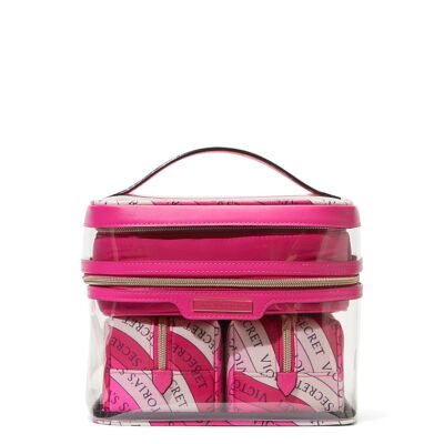 Косметичка-кейс 4 в 1 Victoria's Secret 4-Piece Makeup Bag Pink Swirl