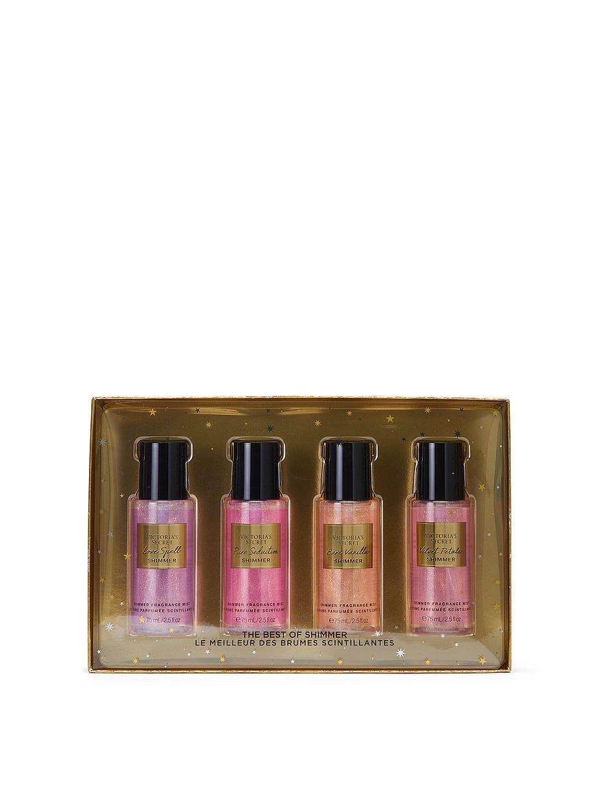 Подарунковий набір парфумованих міні спреїв для тіла з шиммером Victoria’s Secret Mini Mist Discovery Gift Set
