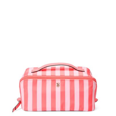 Косметичка 3 в 1 Victoria's Secret 3-Piece Packable Travel Set Glow Orange Stripe