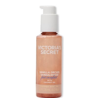 Поживна олія для тіла шиммером Victoria's Secret Feel Comfort Vanilla Orchid & Sandalwood, 128 мл