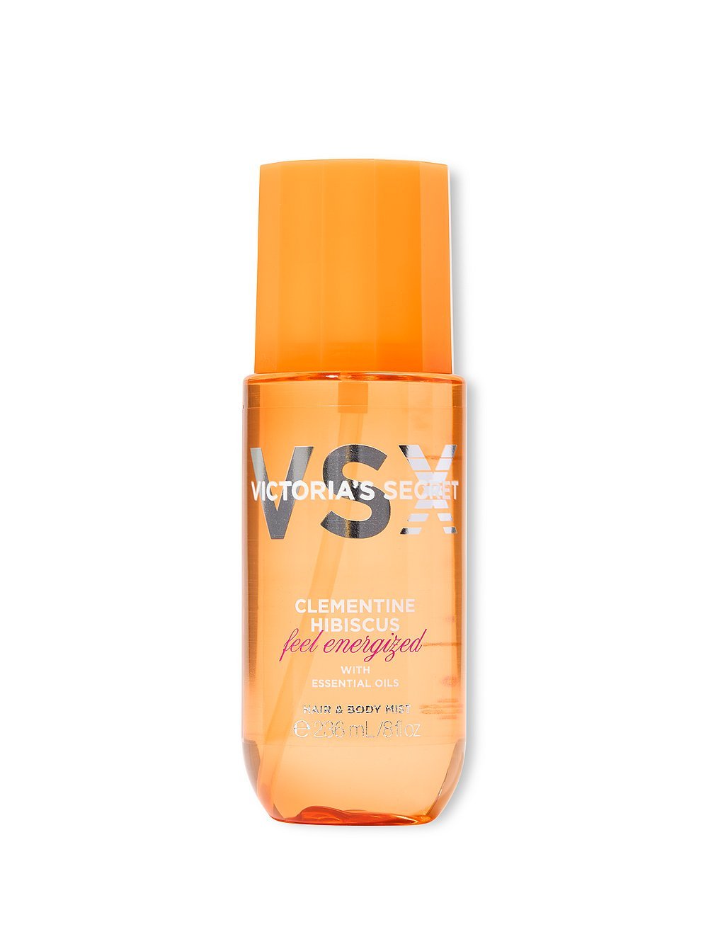 Парфумований спрей для тіла та волосся Victoria's Secret Feel Energized Clementine & Hibiscus, 236 мл