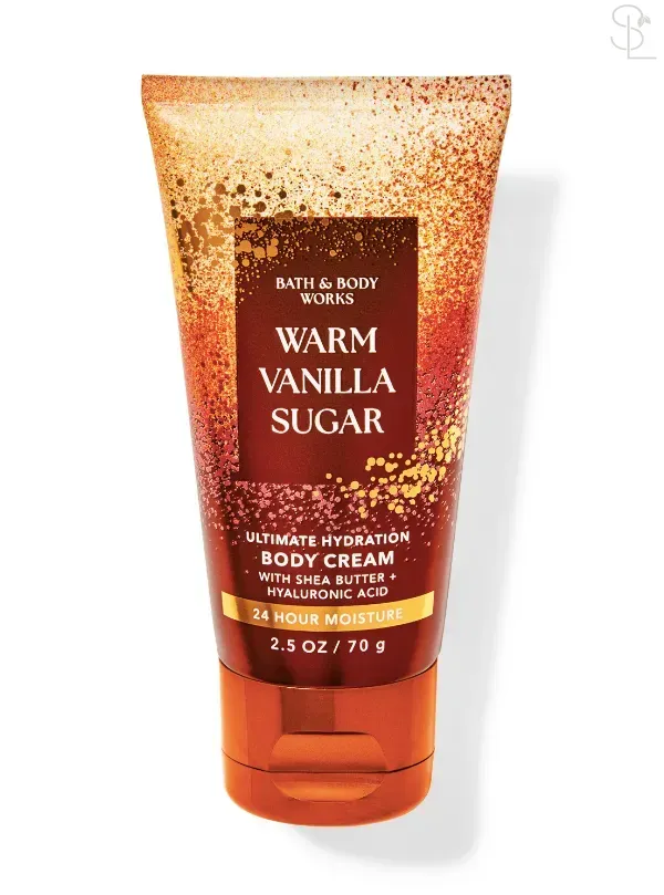 Парфумований міні крем для тіла Bath & Body Works Warm Vanilla Sugar, 70 г