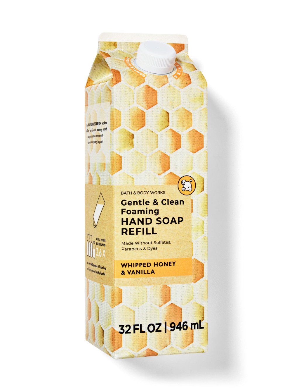 Парфумоване пінне мило для рук (запаска-рефіл) Bath & Body Works Whipped Honey & Vanilla, 946 мл