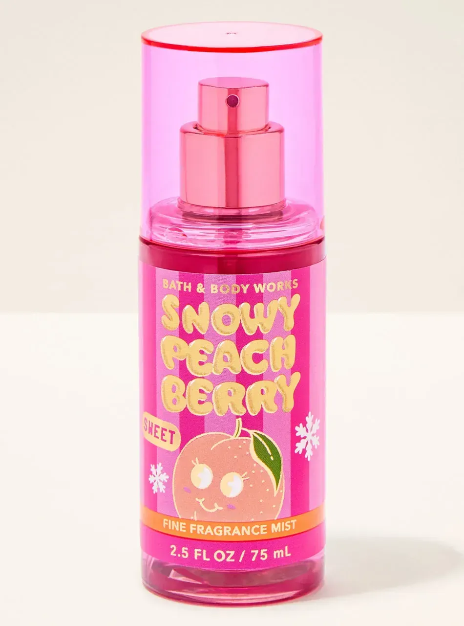 Парфумований міні спрей для тіла Bath & Body Works Snowy Peach Berry, 75 мл