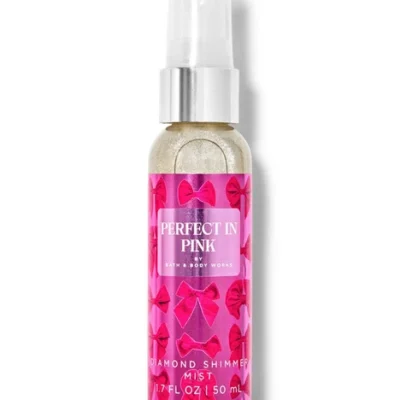 Парфумований міні спрей для тіла з шиммером Bath & Body Works Perfect Pink, 50 мл