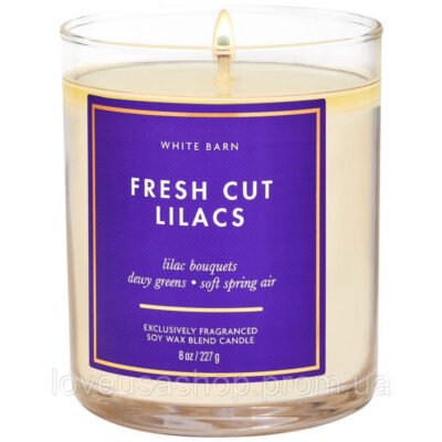 Парфумована свічка на 1 гніт Bath & Body Works Fresh Cut Lilacs, 227 г