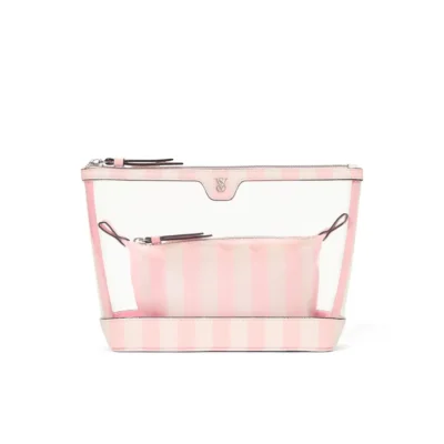 Косметичка 2 в 1 Victoria's Secret 2-Piece Makeup Bag Heritage Stripe