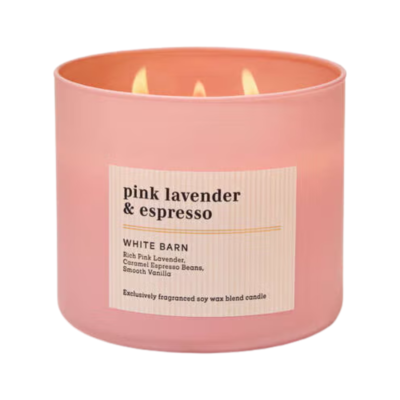 Парфумована свічка на 3 гноти Bath & Body Works Pink Lavender & Espresso, 411 г