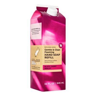Парфумоване пінне мило для рук (запаска-рефіл) Bath & Body Works Black Cherry Merlot, 946 мл