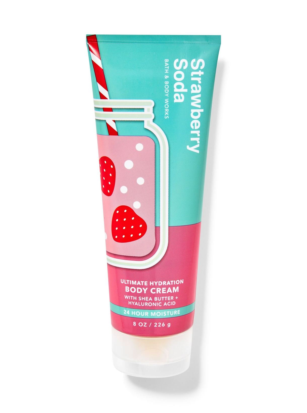 Парфумований крем для тіла Bath & Body Works Strawberry Soda, 226 г