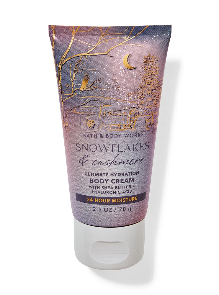 Парфумований міні крем для тіла Bath & Body Works Snowflakes & Cashmere, 70 г