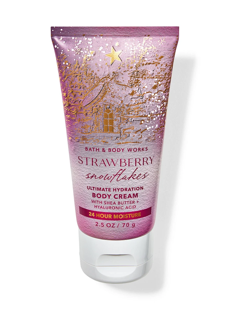 Парфумований міні крем для тіла Bath & Body Works Strawberry Snowflakes, 70 г
