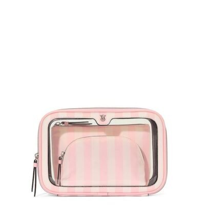 Косметичка 3 в 1 Victoria's Secret 3-Piece Makeup Bag Heritage Stripe