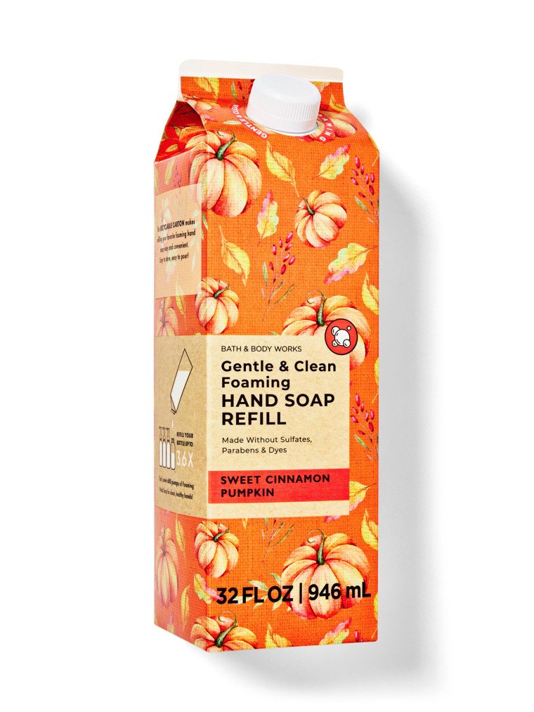 Парфумоване пінне мило для рук (запаска-рефіл) Bath & Body Works Sweet Cinnamon Pumpkin, 946 мл