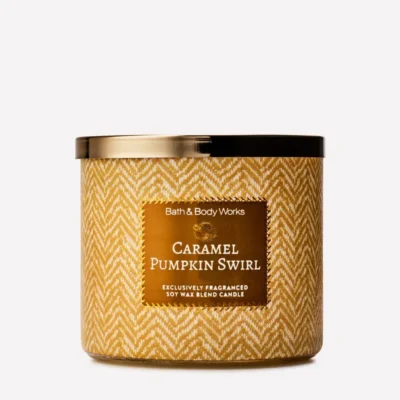 Парфумована свічка на 3 гноти Bath & Body Works Caramel Pumpkin Swirl, 411 г