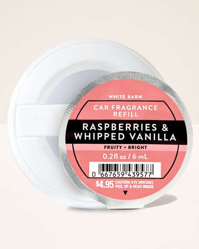 Ароматизатор-капсула для авто Bath & Body Works Raspberries & Whipped Vanilla, 6 мл