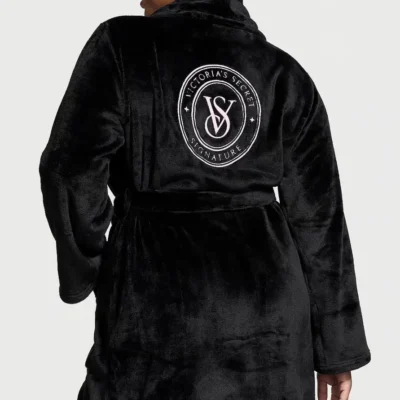 Халат Victoria’s Secret Short Cozy Plush Robe чорний