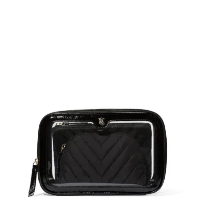 Косметичка 3 в 1 Victoria's Secret 3-Piece Makeup Bag Black