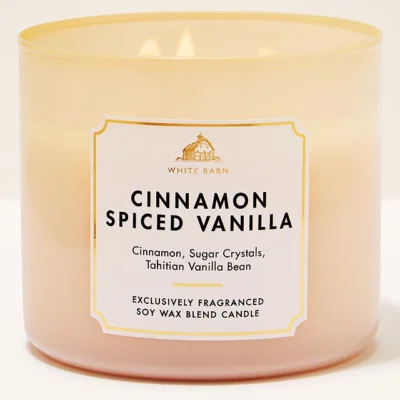 Парфумована свічка на 3 гноти Bath & Body Works Cinnamon Spiced Vanilla, 411 г