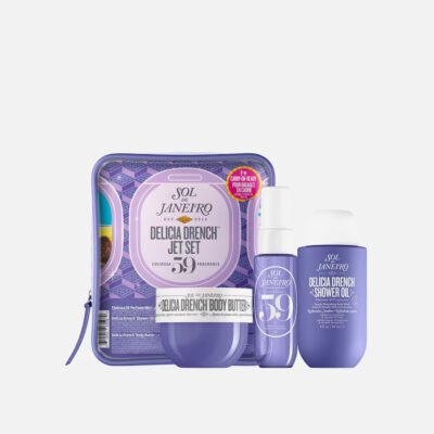 Подарунковий тревел-набір з косметичкою №59 Sol de Janeiro Delícia Drench Jet Set
