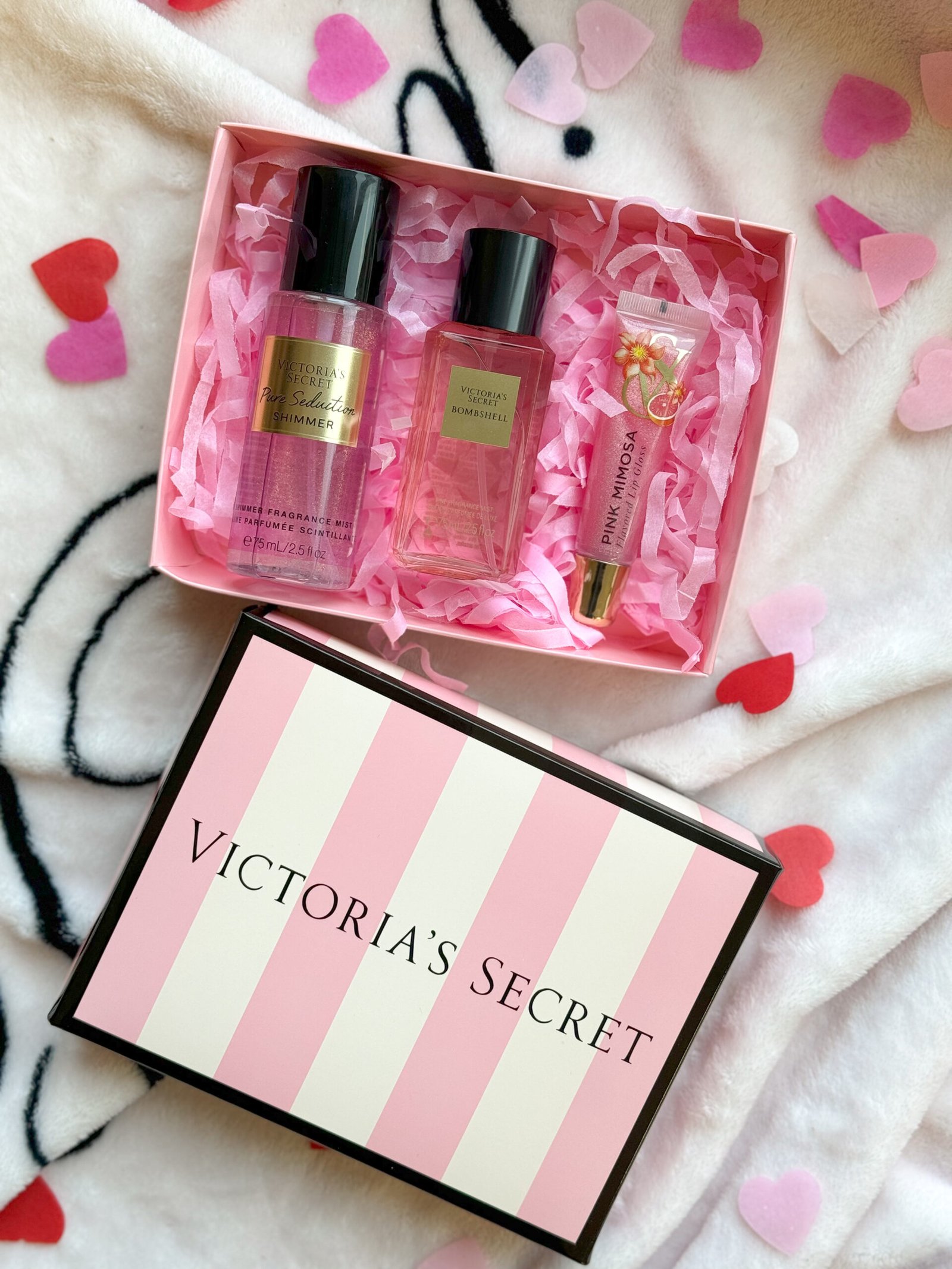 Подарункова коробка Victoria's Secret смужка (S розмір)