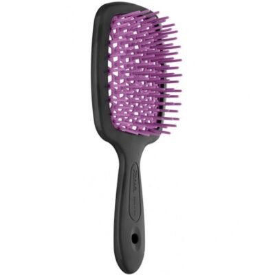 Гребінець для волосся чорна з фіолетовим Janeke Superbrush Standart