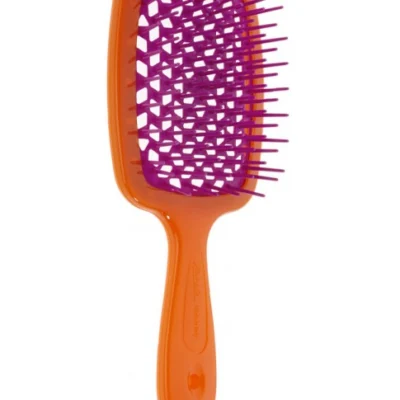 Гребінець для волосся червона з фіолетовим Janeke Superbrush Standart