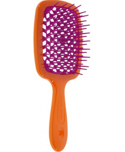 Гребінець для волосся червона з фіолетовим Janeke Superbrush Standart