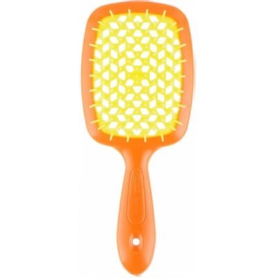 Гребінець для волосся помаранчева з жовтим Janeke Superbrush Standart