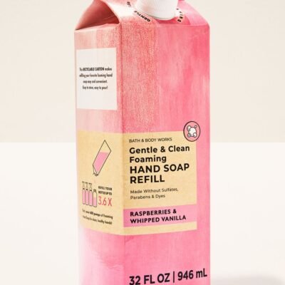 Парфумоване пінне мило для рук (запаска-рефіл) Bath & Body Works Raspberries & Whipped Vanilla, 946 мл