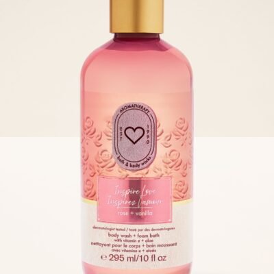 Парфумований гель для душу Bath & Body Works Aromatherapy Inspire Love Rose & Vanilla, 295 мл