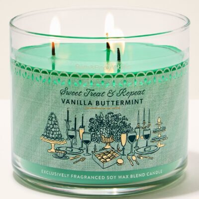 Парфумована свічка на 3 гноти Bath & Body Works Vanilla Buttermint, 411 г