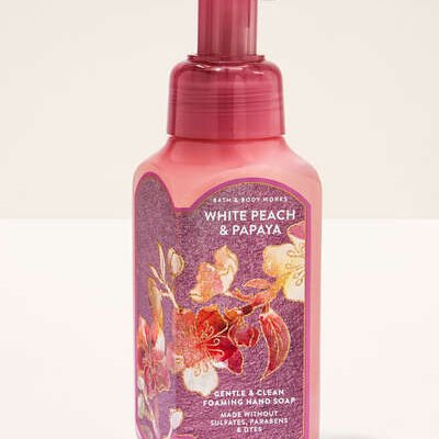 Парфумоване пінне мило для рук Bath & Body Works White Peach & Papaya, 259 мл