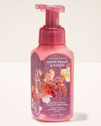 Парфумоване пінне мило для рук Bath & Body Works White Peach & Papaya, 259 мл