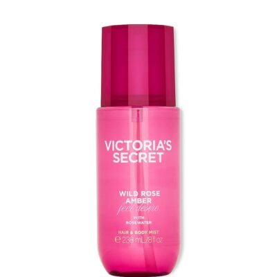Парфумований спрей для тіла та волосся Victoria's Secret Feel Desire Wild Rose Amber, 236 мл