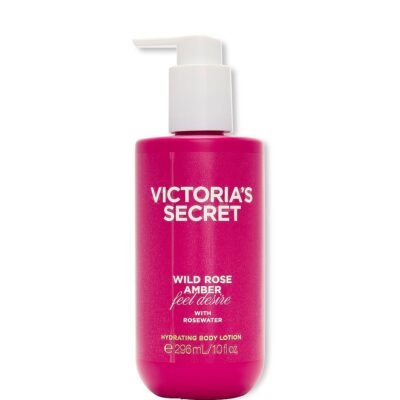 Парфумований поживний лосьйон для тіла Victoria's Secret Feel Desire Wild Rose Amber, 296 мл