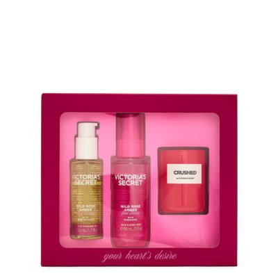 Подарунковий набір Victoria's Secret 3-Piece Wild Rose Amber Gift Set ft. Exclusive
