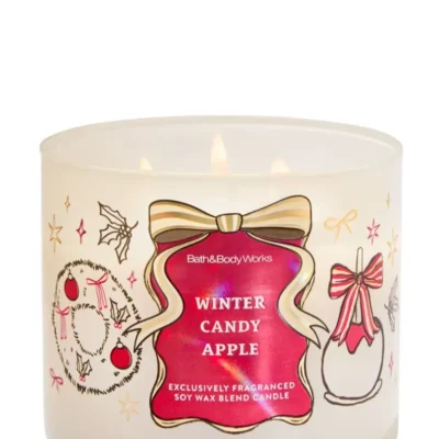 Парфумована свічка на 3 гноти Bath & Body Works Winter Candy Apple, 411 г
