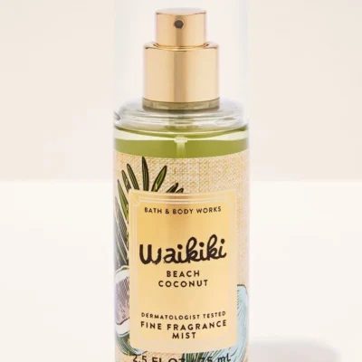 Парфумований міні спрей для тіла Bath & Body Works Waikiki Beach Coconut, 75 мл