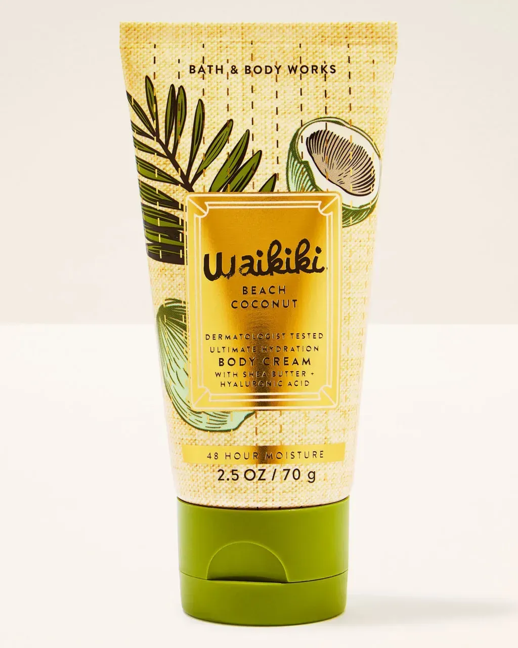 Парфумований міні крем для тіла Bath & Body Works Waikiki Beach Coconut, 70 г