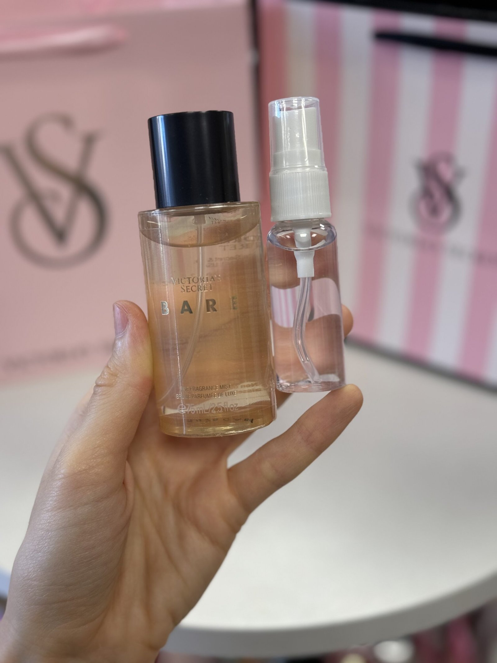 Парфумований спрей для тіла з люкс серії (розпив) Victoria's Secret Bare, 20 мл