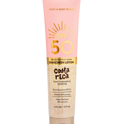 Парфумований лосьйон для тіла SPF 50 Bath & Body Works Costa Rica Pink Pneapple Sunrise, 177 мл