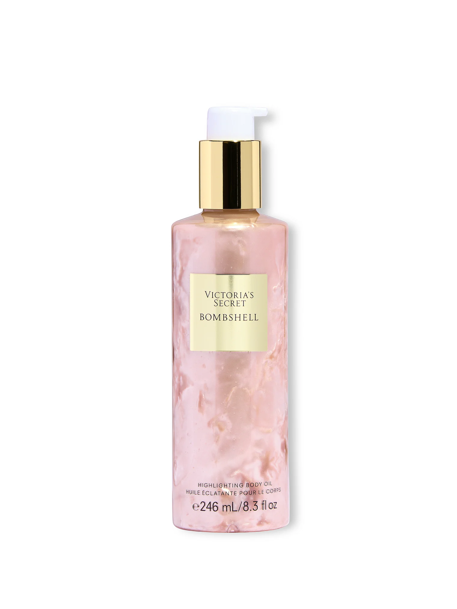 Поживна олія-бронзер для тіла з шиммером Victoria's Secret Bombshell, 246 мл